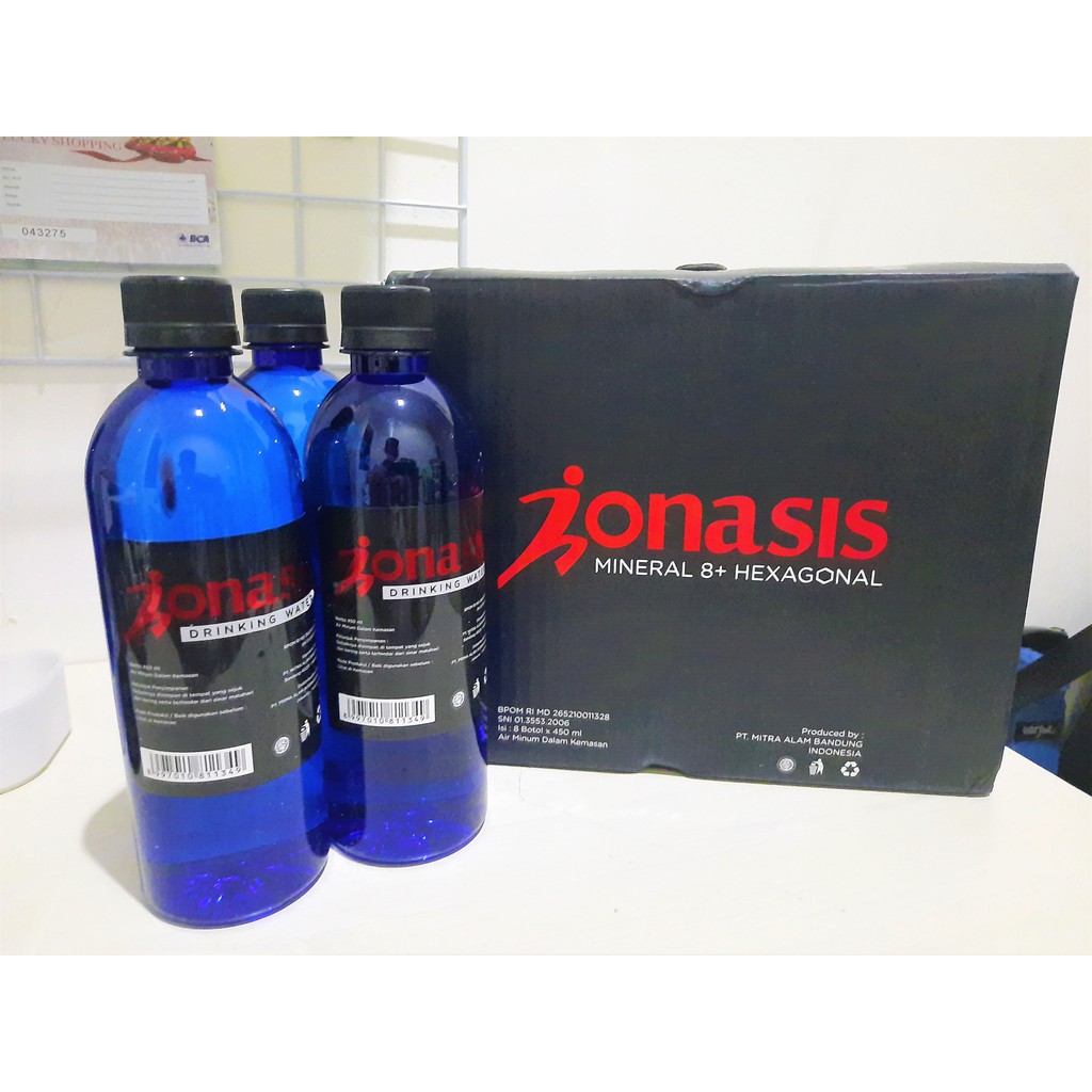 Air Minum pH Tinggi IONASIS 8+ Crystal Hexagonal (1 Box) ORI TERMURAH
