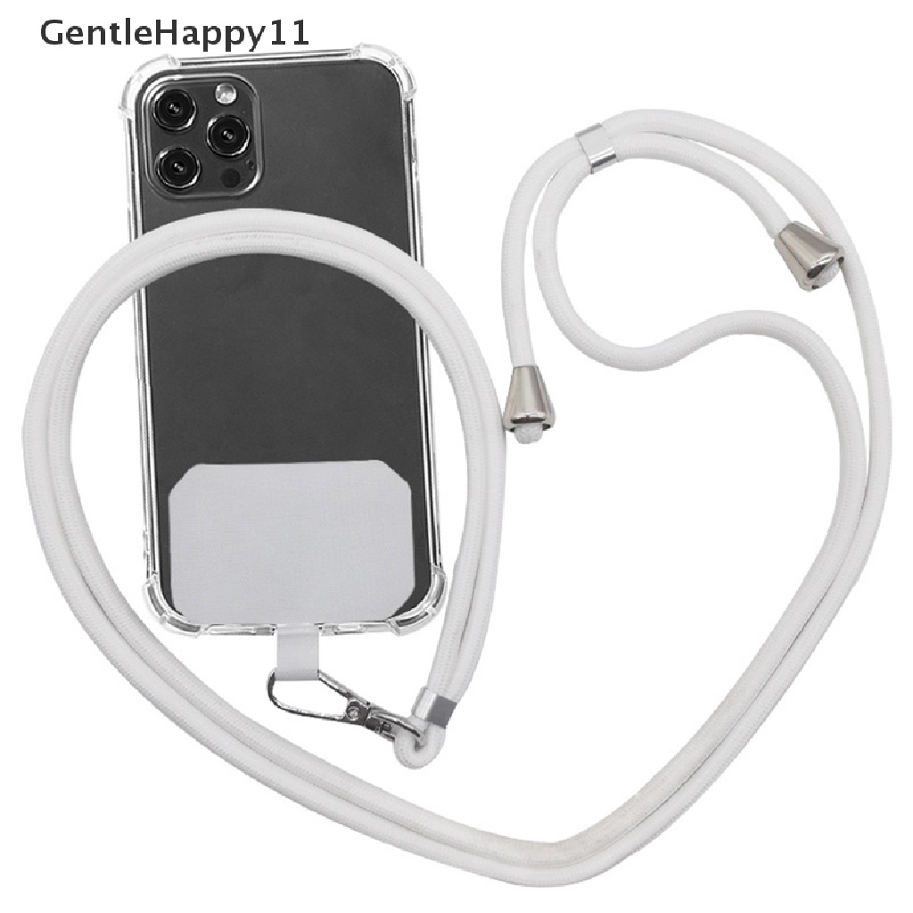 Gentlehappy Universal Crossbody Nylon Patch Phone Lanyards Tali Lanyard Tali Ponsel