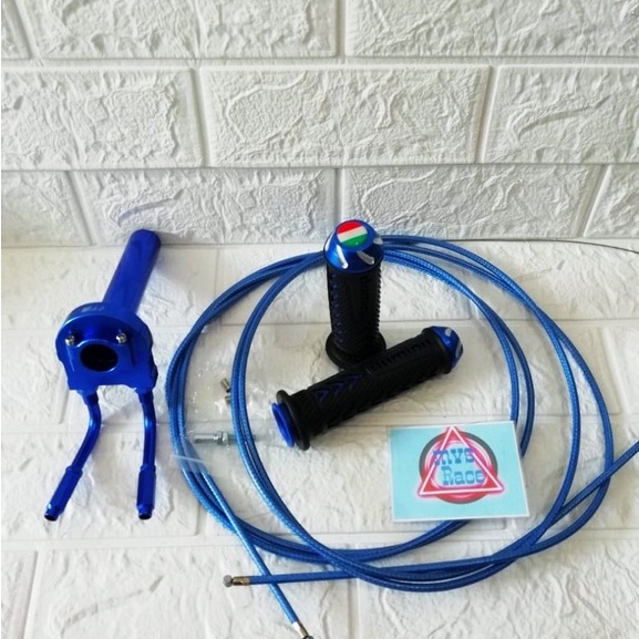 Paket Gas Spontan Kabel 2 + Handgrip Jalu + 2 Kabel Gas Serat + 2 L Gas Warna = Beat Fi - Esp, Mio M