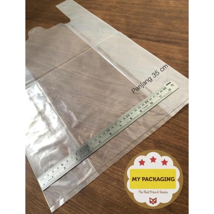 

!!!!!!] Kantong plastik BENING TEBAL BESAR 35 x 55cm