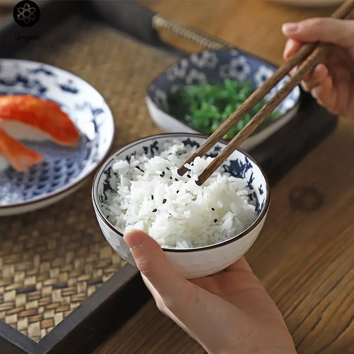 Mangkok Keramik Jepang Mangkuk Set Souvenir Nikahan 4 Pcs