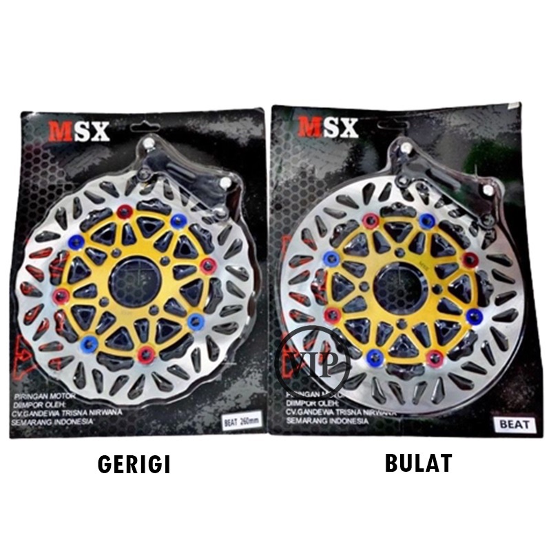 Piringan Disc Cakram Depan Standar Variasi Besar 260 Mm Plus Breket Pnp Beat Lama Beat Baru Beat Fi