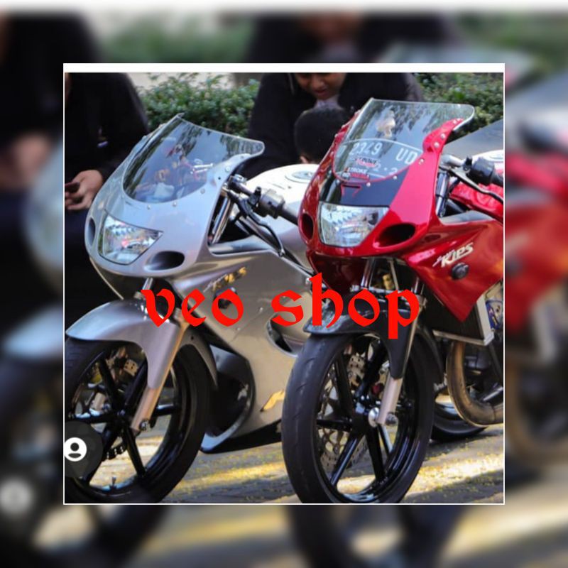 visor ninja RR old lama bening model original windshield ninja RR old lama bening model ORI