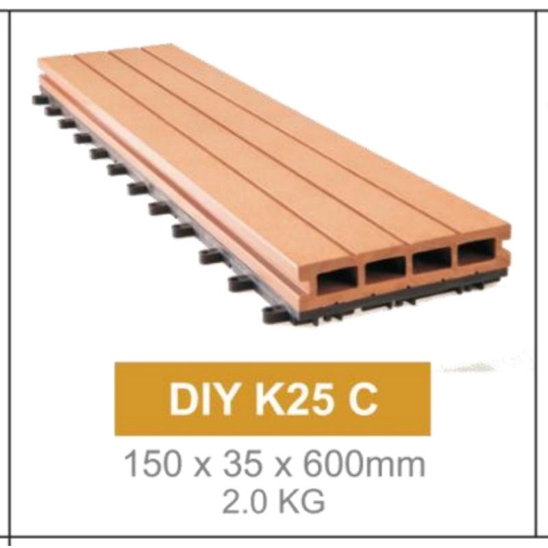 Lantai Decking WPC/Decking tile