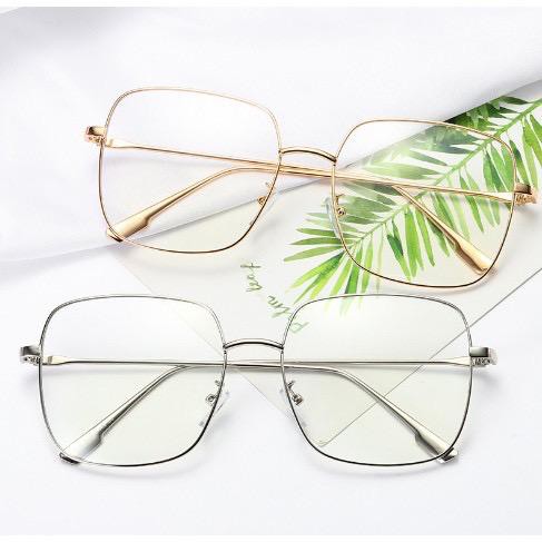 WBS Kacamata Anti Radiasi UV Persegi Kaca Mata Style Korea Bingkai Retro Frame Eyeglasses Murah KC012 (7825)-3