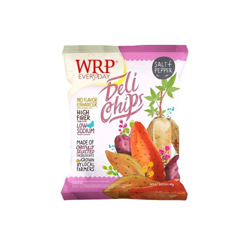 WRP Deli Chips Salt & Paper Snack Diet 40gr