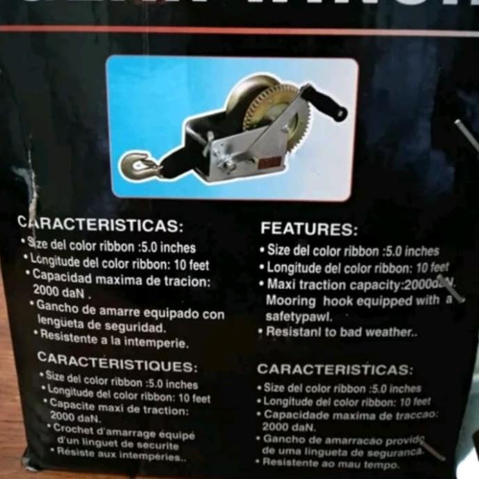 Nagasaki Hand Winch 2000 Lbs Alat Derek 1 Ton Katrol Tangan 1 Ton