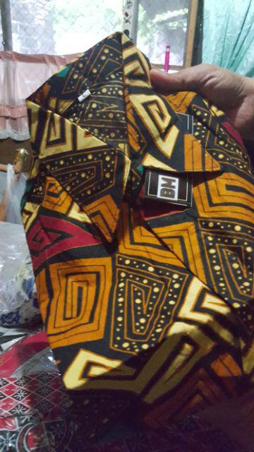 Bswart Batik Hrb026 Kenongo Hem Pendek Padi Pekalongan M L Xl Batik Pria Murah Modern Grosir