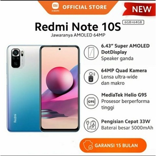 xiaomi redmi note 10s ram 6gb 64gb 664 8gb 128gb 8128 garansi resmi xiaomi indonesia