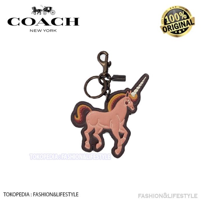 ACC TAS WANITA COACH CHARM KEYCHAIN Unicorn Bag Charm 100% ORIGINAL COACH