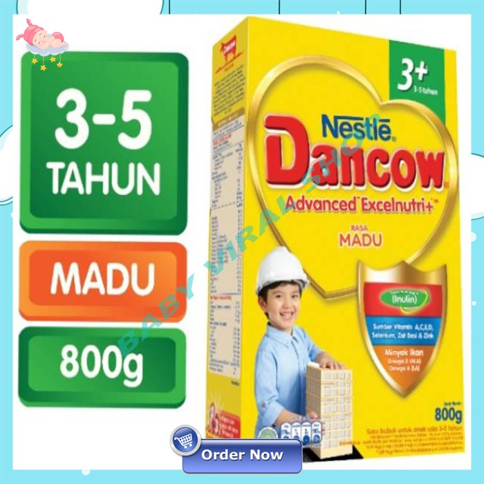 Dancow 3+ 800gr rasa Coklat / Madu / Vanila DANCOW 3+ Advanced Excelnutri+ Susu Formula NS 159
