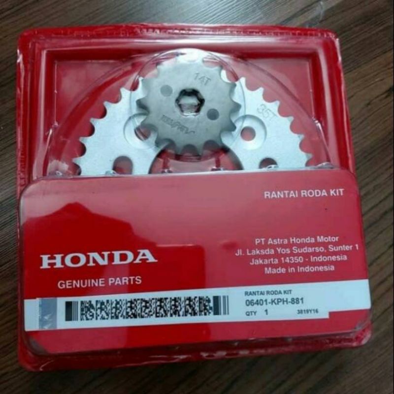 GEAR set Supra x125 Karisma kode KPH original