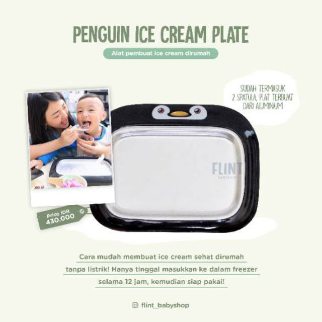 Iron plate ice cream maker panda pinguin premium quality 