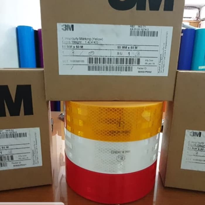 STICKER REFLECTIVE MARSTICKER REFLECTIVE MARKING UNTUK MOBIL 3MKING UNTUK MOBIL 3M ORI UK 2"/5CMX45M