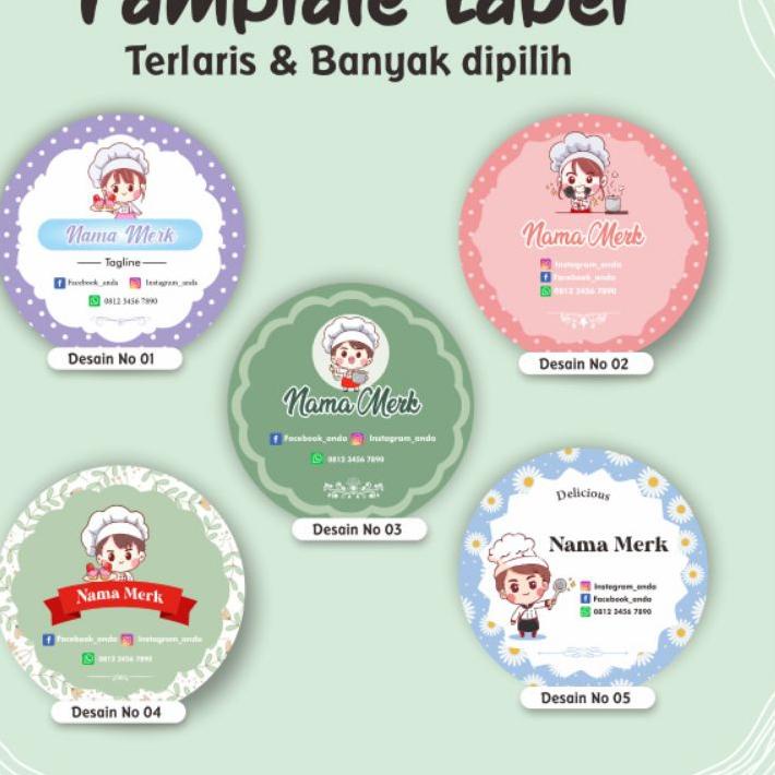 

☣ Cetak stiker label makanan,jajanan,snack,kue semua ukuran all varian a3+