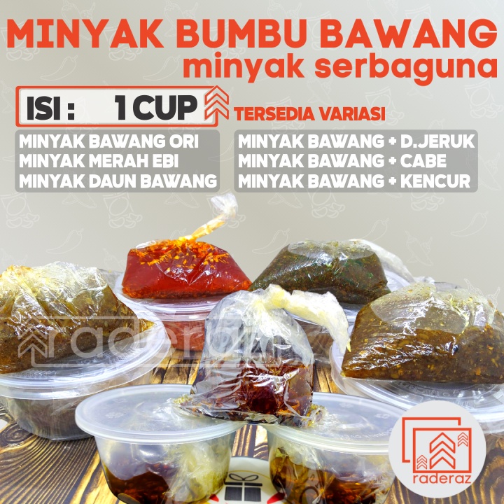 

Minyak Bumbu Bawang 1CUP kemasan CUP Pelengkap Baso Aci dan SEBLAK by RADERAZ (bisa GROSIR bisa COD)
