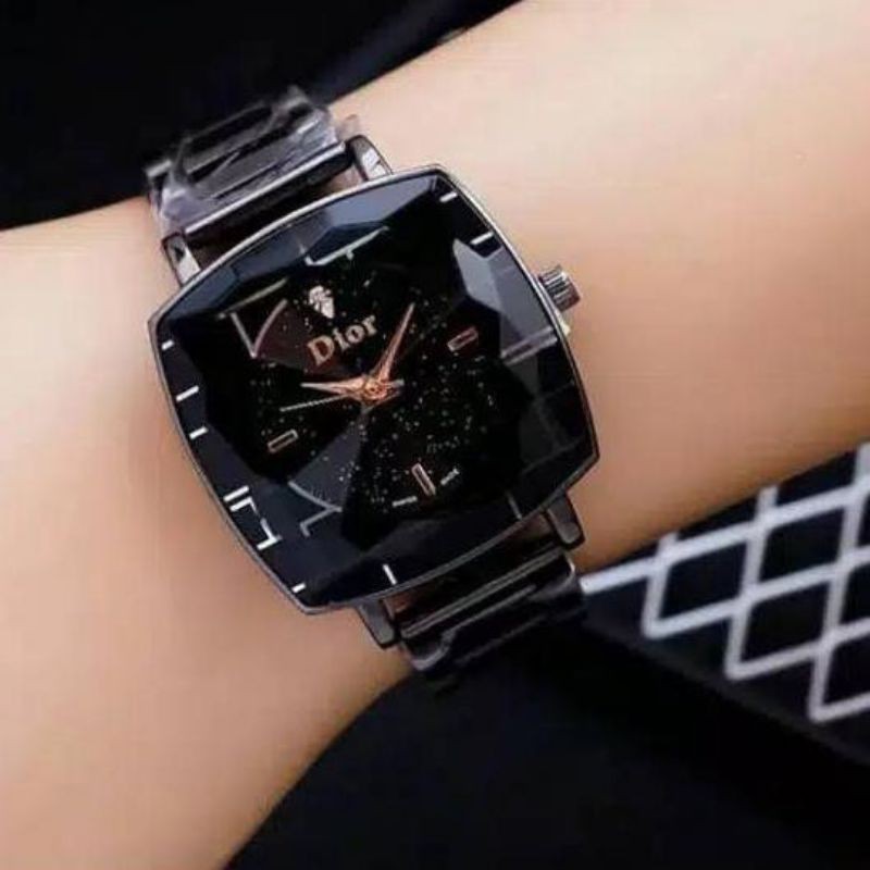 (Cod)Jam Tangan Wanita Fashion D10R Sergi Strap Rantai(Dikirim Jakarta)