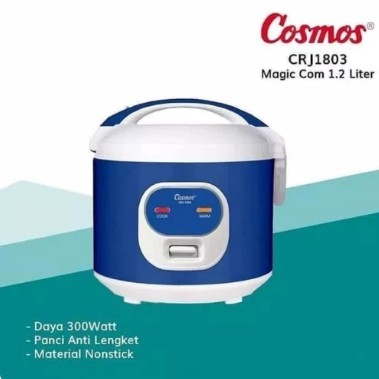 Cosmos CRJ-1803 Rice Cooker Magic Com 1,2 L - Penanak Nasi 300 Watt