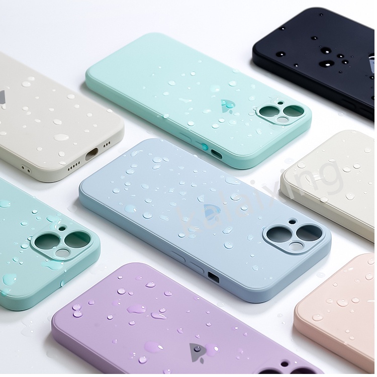 Case Pelindung Lensa Bahan Silikon Cair anti Jatuh Untuk apple iphone xs 7p xr x xs max 7 8 plus