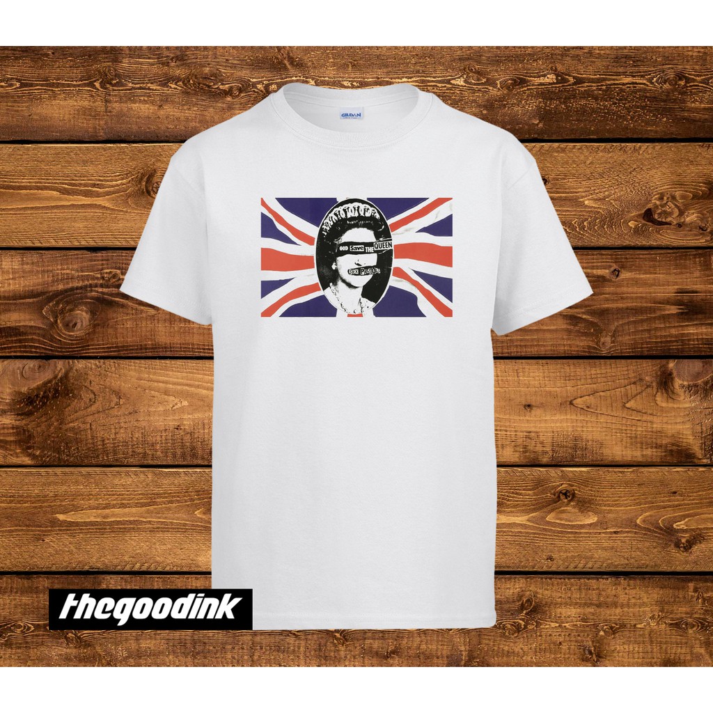 Kaos Sex Pistols - God Save The Queen - Original Gildan T-shirt DTG Print