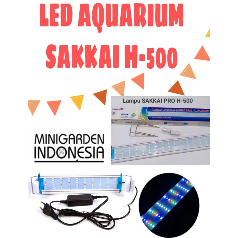 SAKKAI PRO H-500 21.5W 50CM LAMPU LED AQUARIUM TOP AQUASCAPE GANTUNG