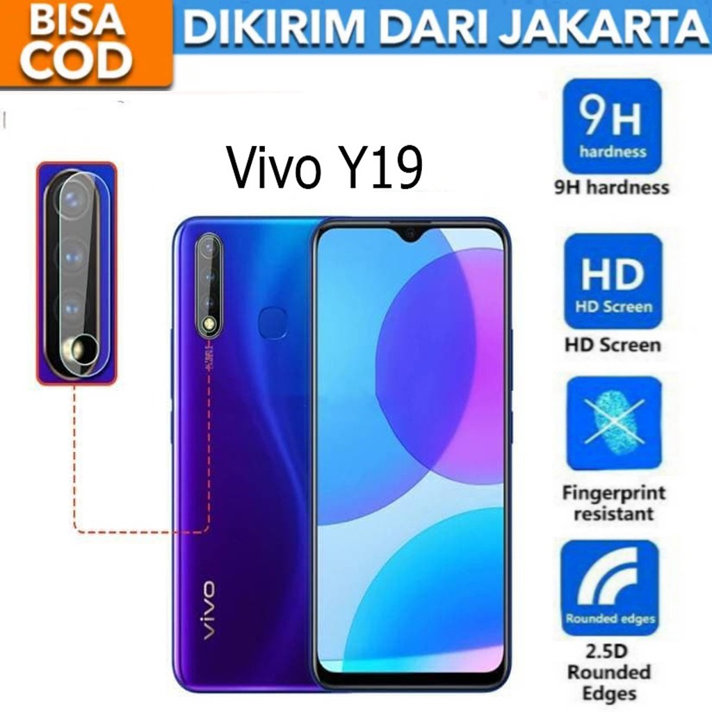 Tempered Glass Anti Gores Kaca Kamera Lens Protector for Vivo Y19