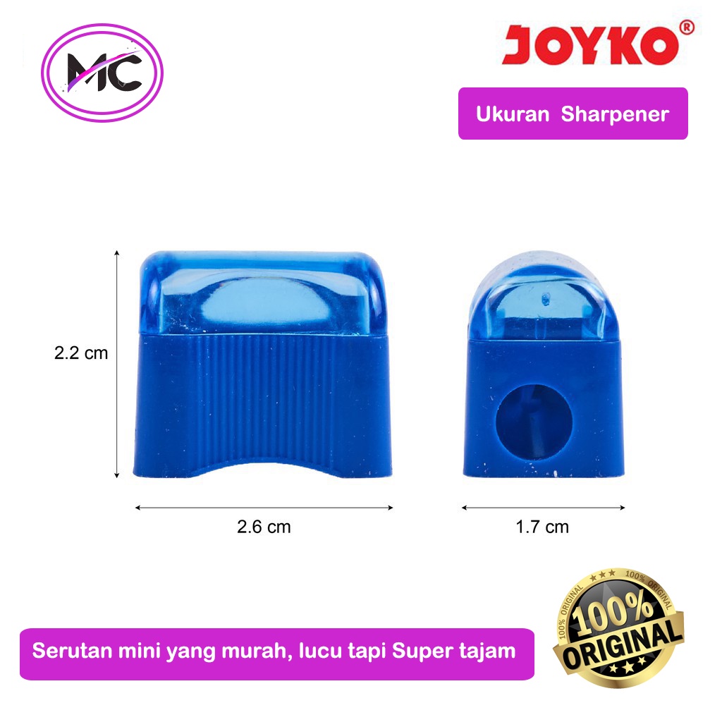 Serutan Pensil Putar Joyko Rautan Pencil Super Tajam Murah Praktis Original