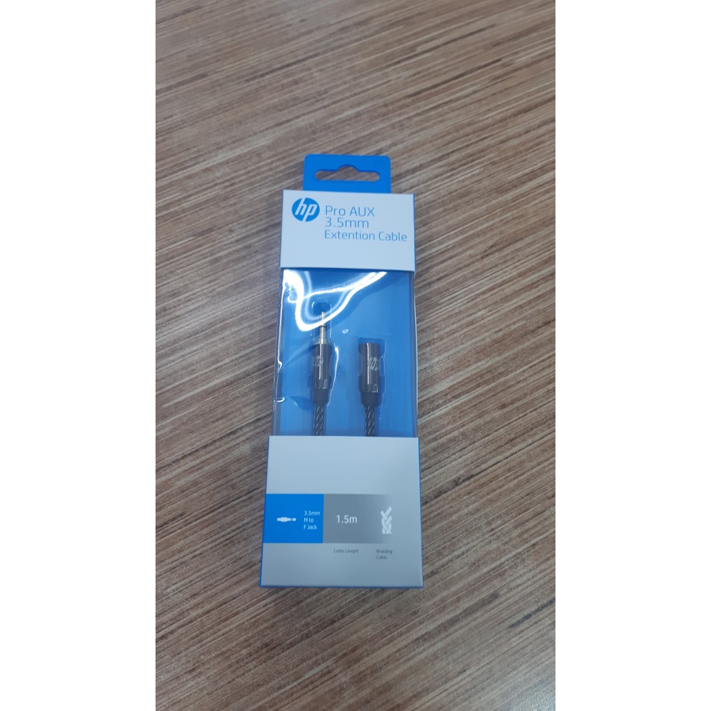 HP Original Kabel Pro Aux Audio Extension Male To Female 1.5M Gold