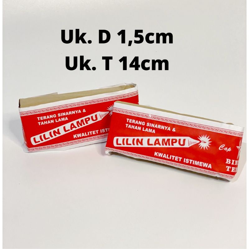 Lilin Putih Lampu Bintang Terang - Lilin Putih Mati Lampu Natal Jumbo Besar dan Kecil Led