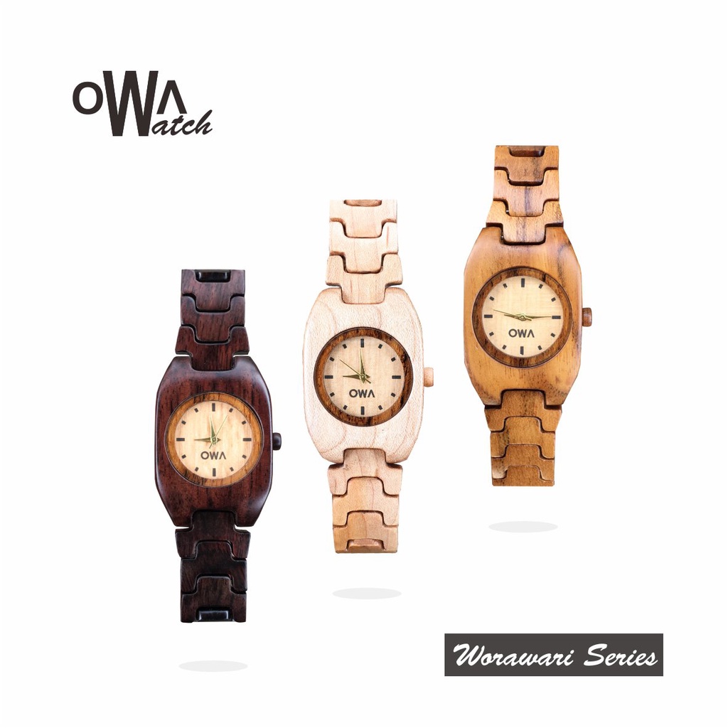 owa worawari - jam tangan kayu owa - jam tangan wanita - jam tangan kayu pria - jam tangan cewek - j