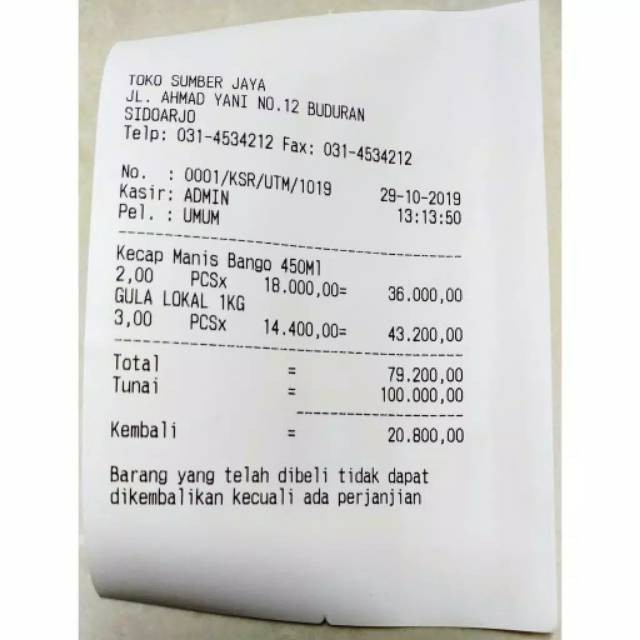 Paket mesin kasir toko retail grosir minimarket swalayan murah lengkap