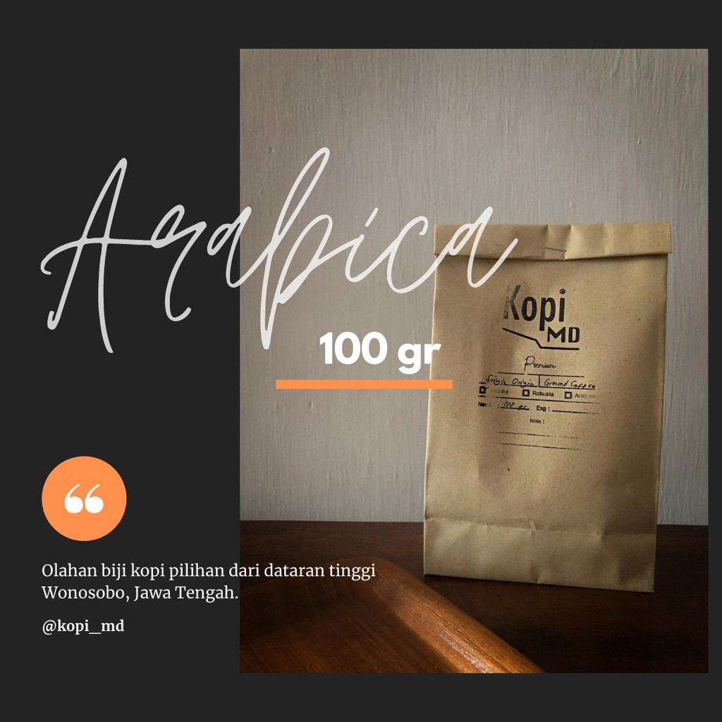 

Kopi Premium – Kopi Arabica – Kopi MD 100gr