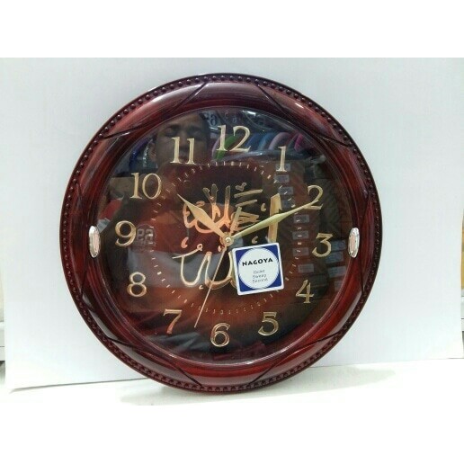 Murah Promo COD Jam dinding kaligrafi arab mesjid masjid embos emboss unik NAGOYA