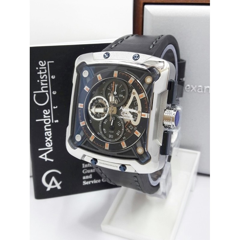 Jam Tangan Pria Alexandre Christie AC 3030 MC BLSVBLOR Stainless Steel