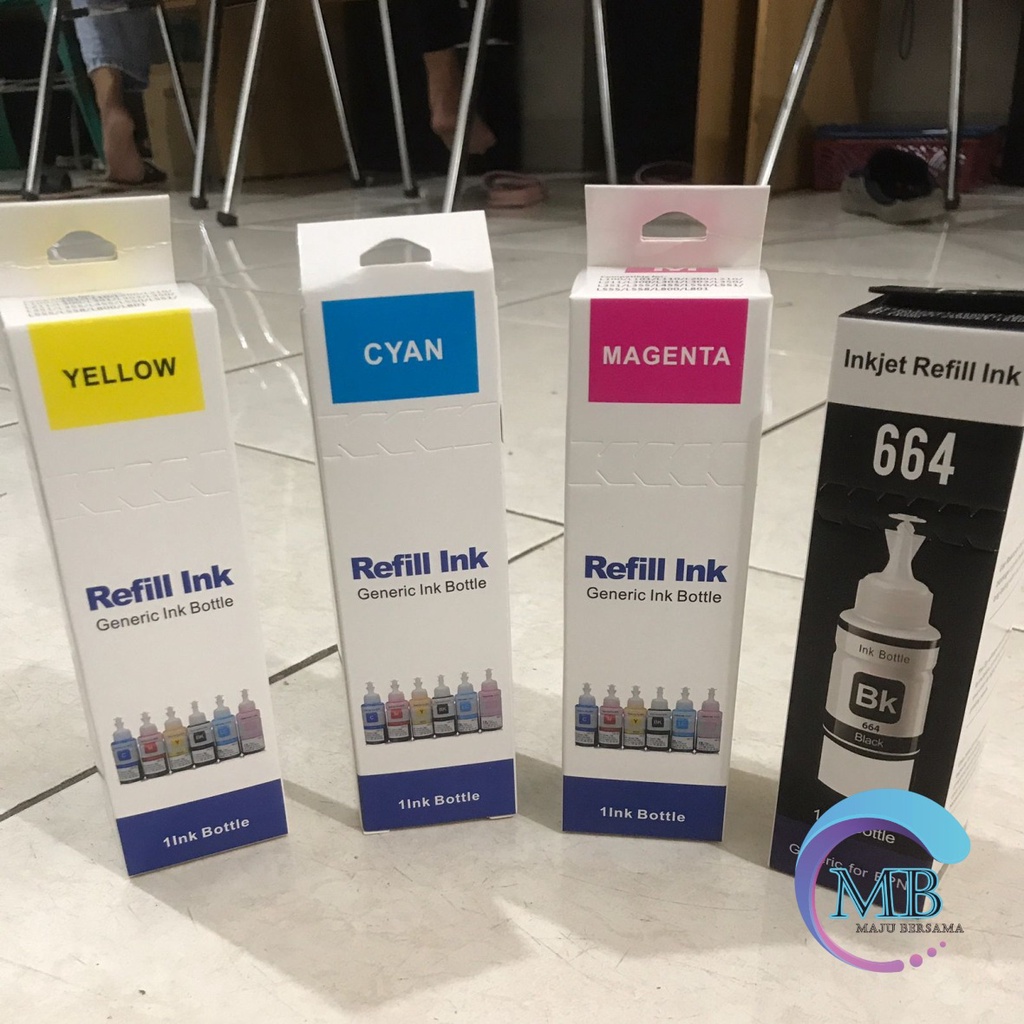 REFILL TINTA INK INKJET ISI ULANG PRINTER EPSON L100 L101 L110 L200 L210 L211 L300 L301 L303 L350 L351 L355 L455 L550 L551 L555 L558 L800 L801 70 ML MB2458