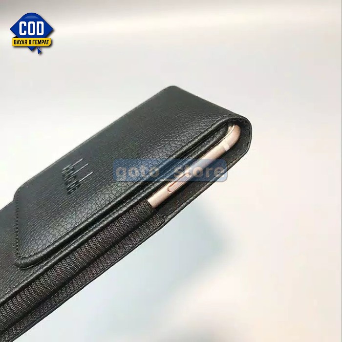 Tas Wesbeg Cwok/Tas Selempang/Tas Bahu EU691 Sarung Hp Pinggang Pria Kulit Import Asli 1 Slot Maks