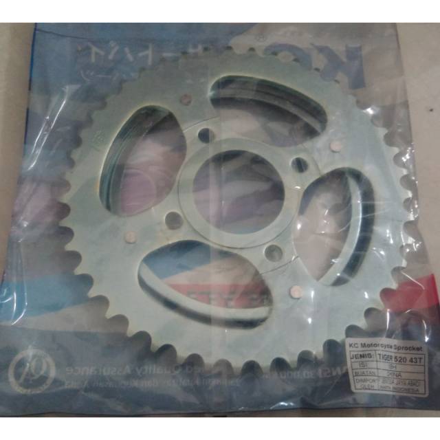 Gear Gir Belakang Tiger 43T 520
