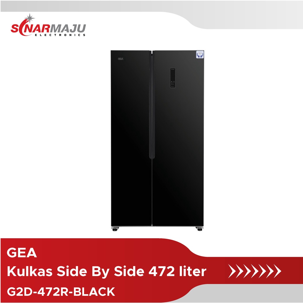 Kulkas Side By Side GEA 472 Liter G2D-472R Black G2D472R