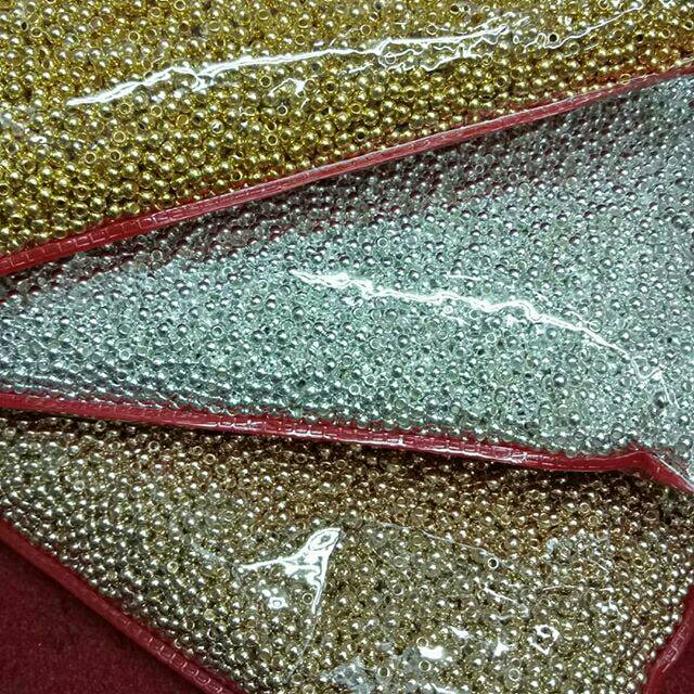 1/2 pon mutiara 3mm NON jepang seri warna metalik