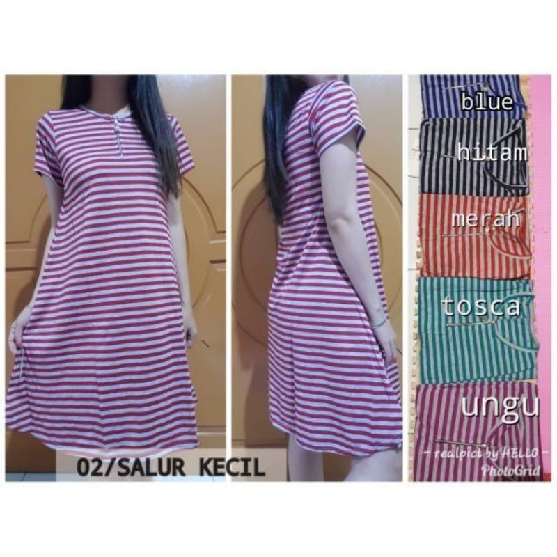 DRESS SPANDEK SOFT SLETING/DRESS RUMAHAN/DRESS SANTAI SALUR/ZIP