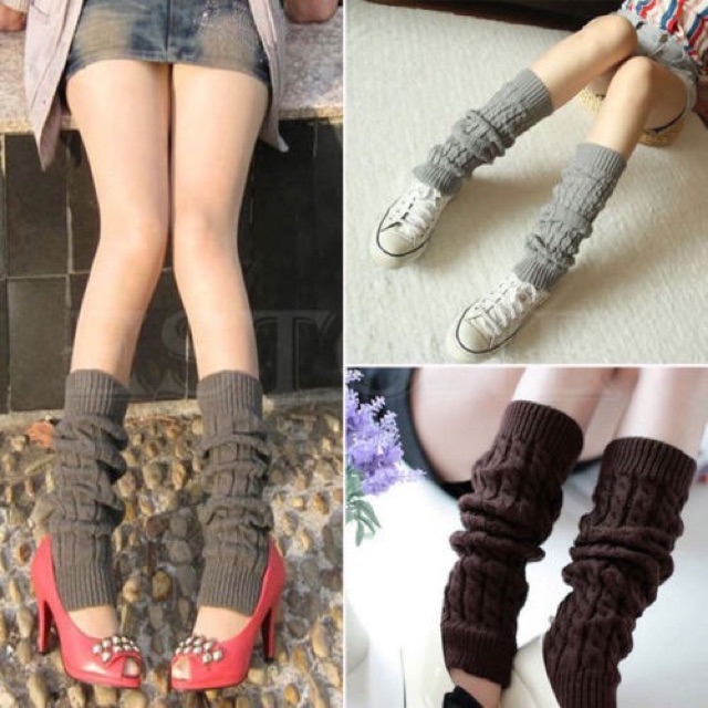 IMPORT Leg Warmer Penghangat Kaki rajut wool winter musim dingin