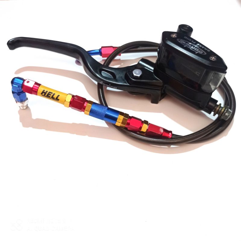 Master Rem Tabung Oval Plus Selang Rem Serat Karbon PSI 90cm