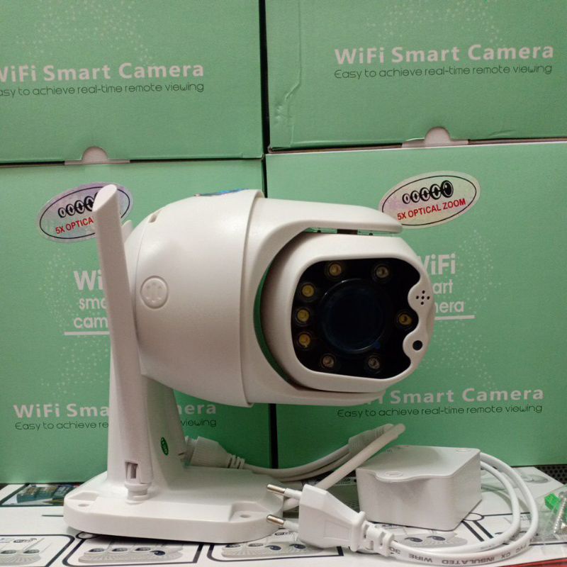 KAMERA CCTV IP CAMERA WIRELESS WIFI 5 X OPTICAL ZOOM PTZ SPEED DOME 5MP 1080P FULL HD COLORVU