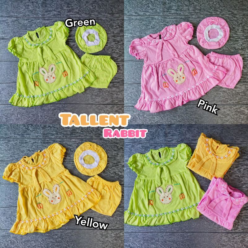 COD Setelan Tallent usia 0-6 bulan baju anak perempuan / girl / cewek / kado murah lucu