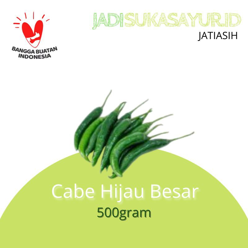 

Cabe Hijau Besar / Cabai Ijo Hijau 500gram - Sayuran Segar Bekasi