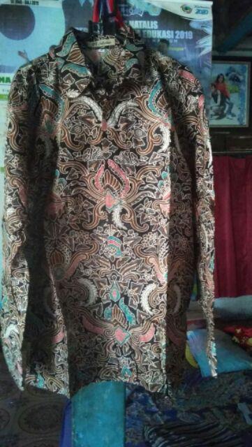 Cod - Kemeja Batik Pekalongan Pria / Cowok  Lengan Panjang