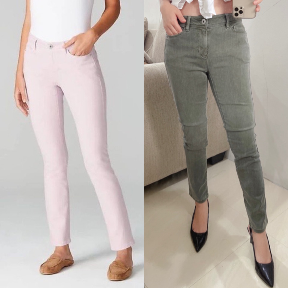 J.jill fit Purple &amp; Army skinny jeans