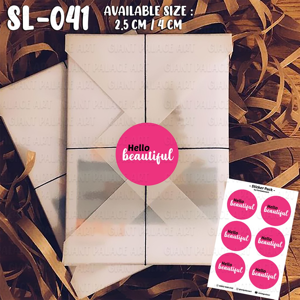 

[GIANT PALACE] 135 PCS LABEL PRODUK / THANKYOU STICKER / STICKER THANK YOU MURAH SL 041