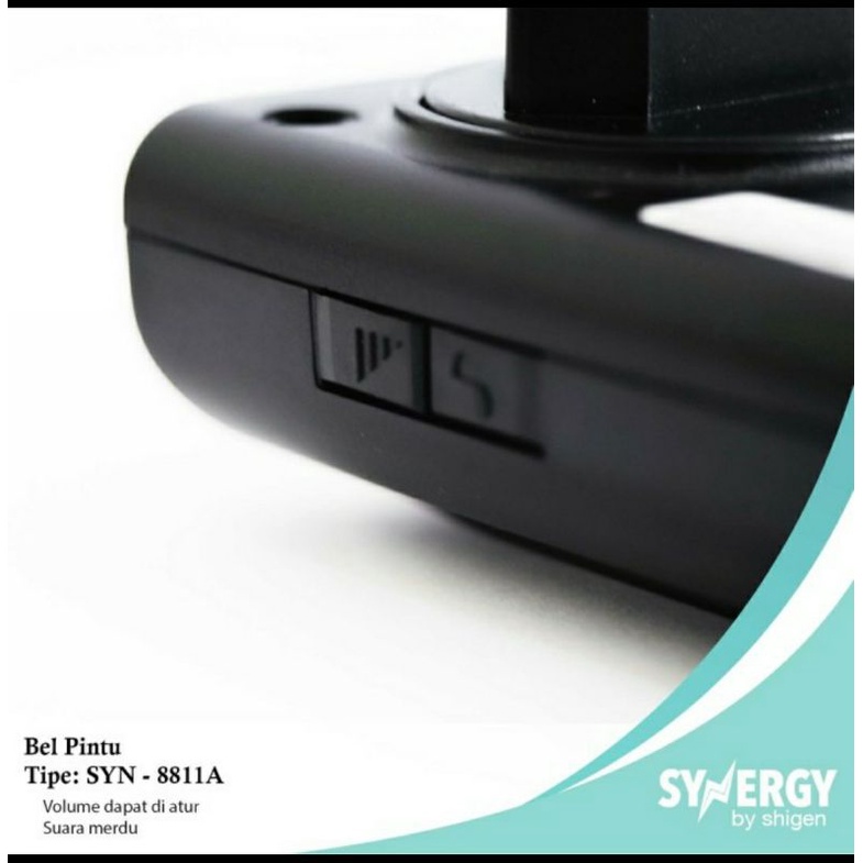 Synergy Bell Remote AC listrik 1 tombol. Bel Rumah wireless SYN 8811A AC