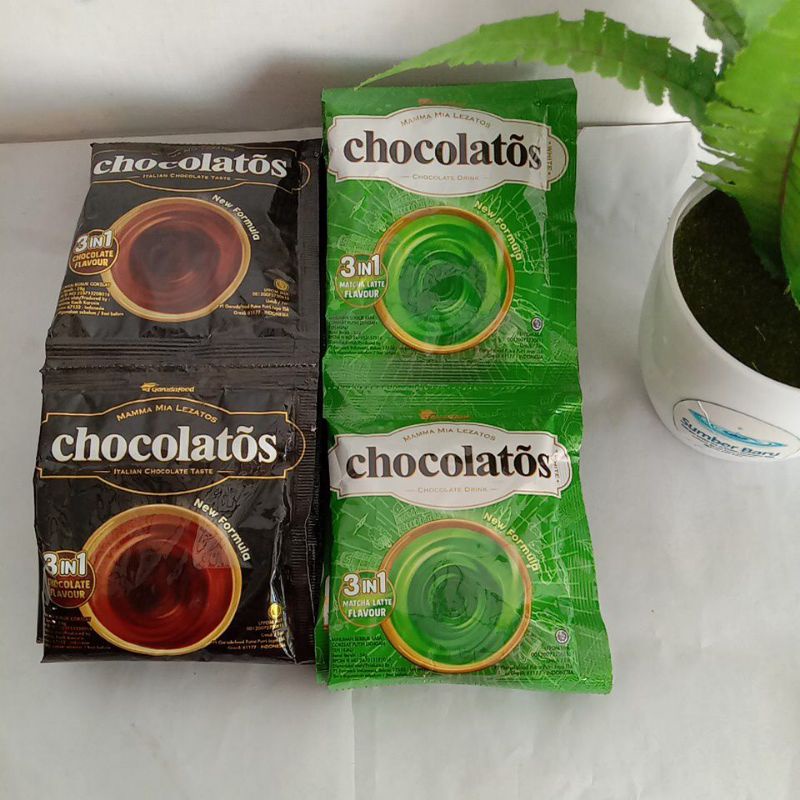 

CHOCOLATOS /CHOCOLATOS CHOCOLATE DRINK /CHOCOLATOS ITALIAM CHOCOLATE TASTE /CHOCOLATOS COKELAT /CHOCOLATOS MATCHA